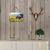 NEW Kansas Sunflowers in Watercolor Wall or Door Hanging Prints Aluminum Metal Sign Kitchen Wall Bar Bathroom Plaque Home Decor, 8HX12W, Multicolor