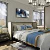 Abstract Wall Art Blue Landscape Stripe Canvas Wall Art Watercolor Canvas Painting Prints Contemporary Artworks Wall Pictures for Living Room Bedroom