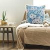 SOGA 50cm Oil Painting Shabby Chic Style Handmade Full Floral Needlepoint Throw Pillow