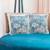 SOGA 50cm Oil Painting Shabby Chic Style Handmade Full Floral Needlepoint Throw Pillow